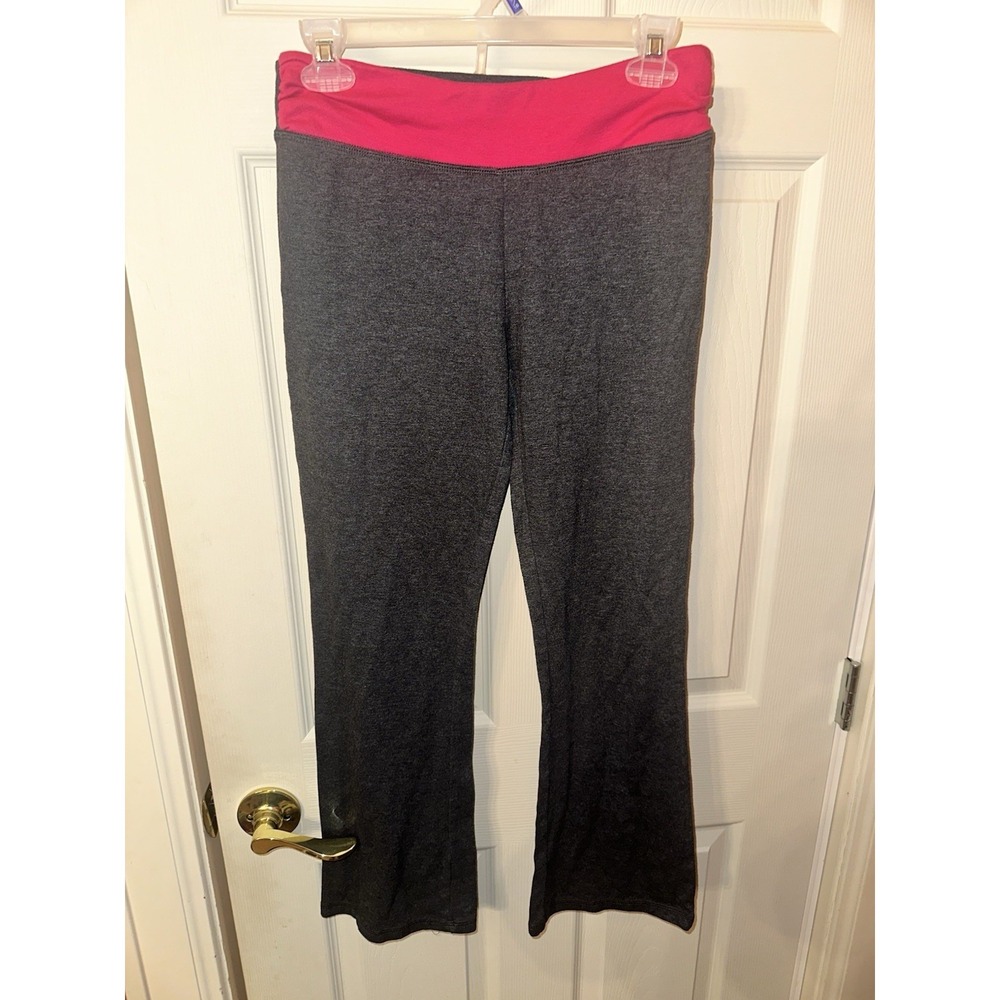 G.W. Woman's Yoga Pants Dark Gray And Pink Size Small